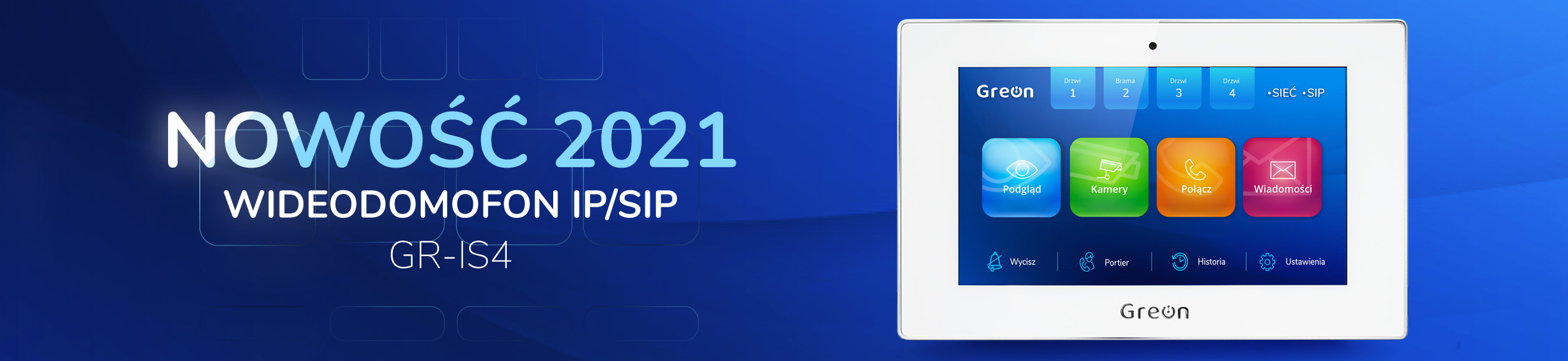 Wideodomofon IP SIP GR-IS4